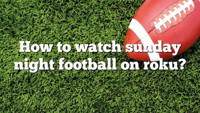 How to watch sunday night football on roku?