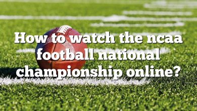 How to watch the ncaa football national championship online?