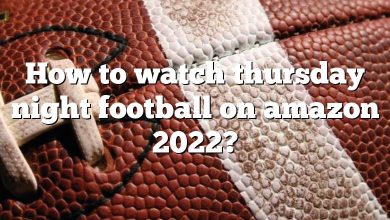 How to watch thursday night football on amazon 2022?