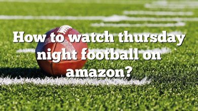 How to watch thursday night football on amazon?