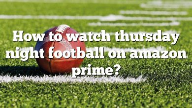 How to watch thursday night football on amazon prime?