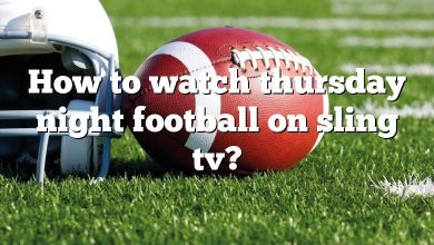 How to watch thursday night football on sling tv?