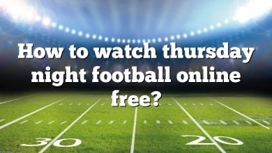 How to watch thursday night football online free?