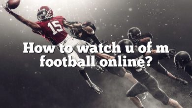 How to watch u of m football online?