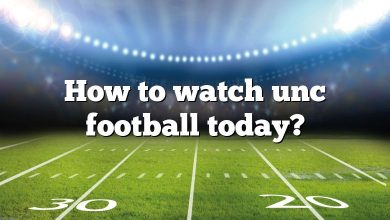 How to watch unc football today?