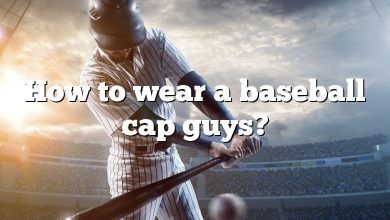 How to wear a baseball cap guys?