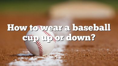 How to wear a baseball cup up or down?