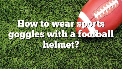 How to wear sports goggles with a football helmet?