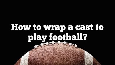 How to wrap a cast to play football?