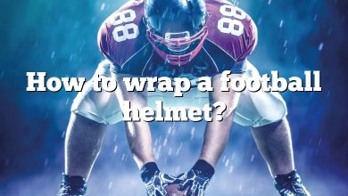 How to wrap a football helmet?