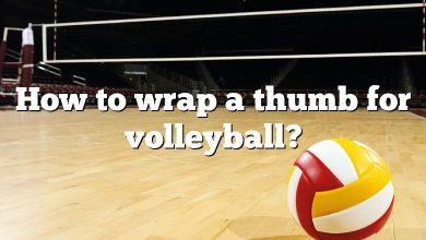 How to wrap a thumb for volleyball?