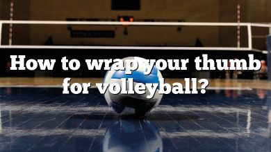 How to wrap your thumb for volleyball?