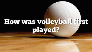 How was volleyball first played?