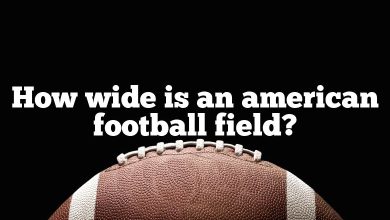 How wide is an american football field?