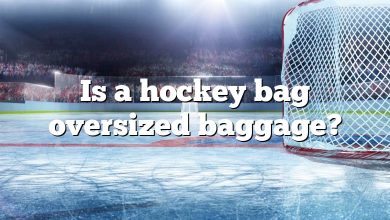 Is a hockey bag oversized baggage?