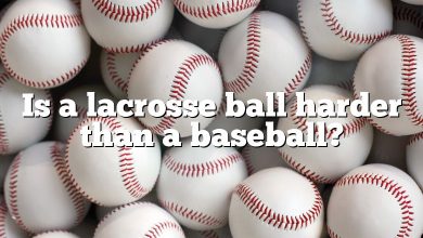 Is a lacrosse ball harder than a baseball?