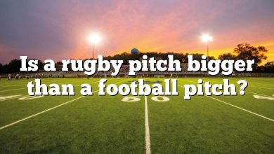 Is a rugby pitch bigger than a football pitch?