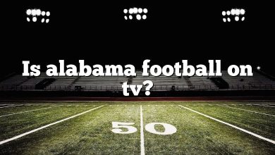 Is alabama football on tv?