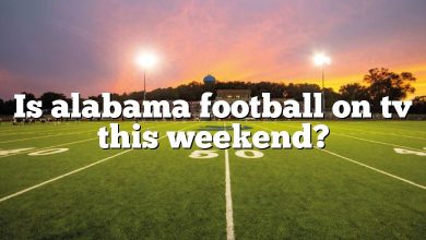 Is alabama football on tv this weekend?