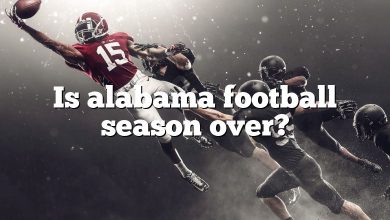 Is alabama football season over?