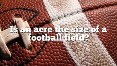 Is an acre the size of a football field?