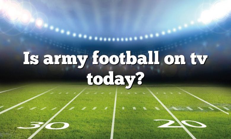 Is army football on tv today?