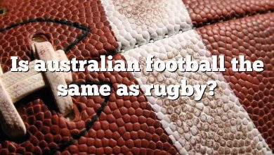 Is australian football the same as rugby?