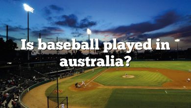 Is baseball played in australia?