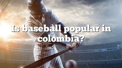 Is baseball popular in colombia?