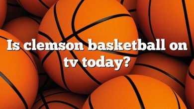 Is clemson basketball on tv today?