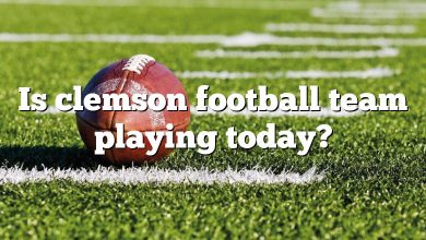 Is clemson football team playing today?