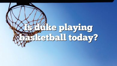 Is duke playing basketball today?