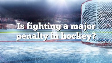 Is fighting a major penalty in hockey?