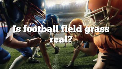 Is football field grass real?
