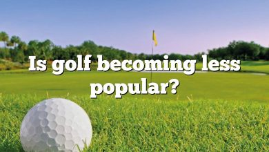 Is golf becoming less popular?