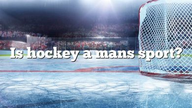 Is hockey a mans sport?