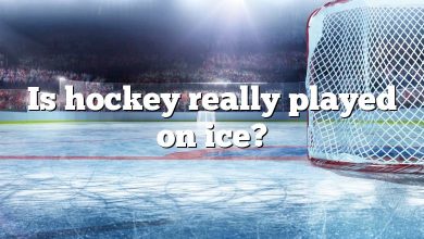 Is hockey really played on ice?