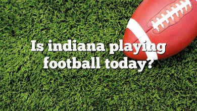 Is indiana playing football today?