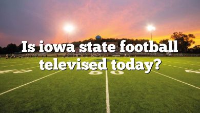 Is iowa state football televised today?