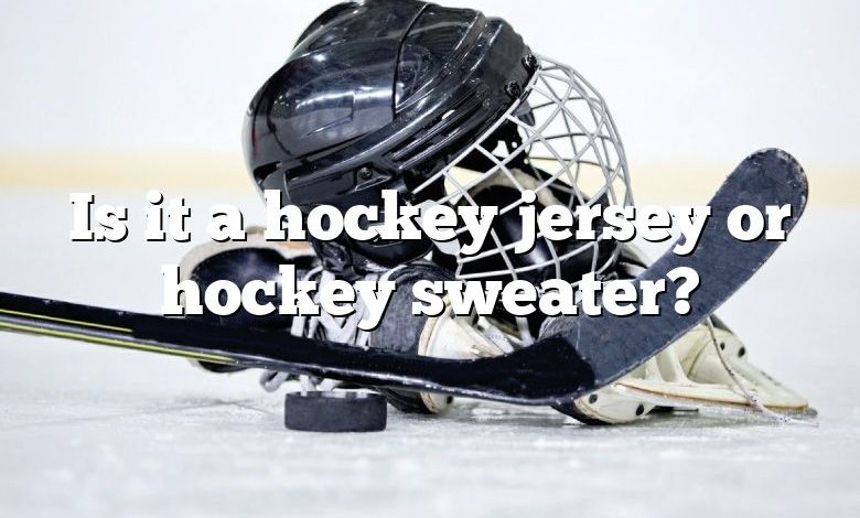 Is it a hockey jersey or hockey sweater?