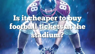 Is it cheaper to buy football tickets at the stadium?