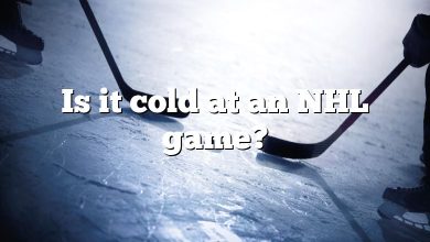 Is it cold at an NHL game?