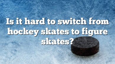 Is it hard to switch from hockey skates to figure skates?