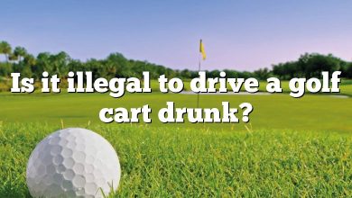 Is it illegal to drive a golf cart drunk?