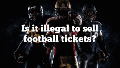 Is it illegal to sell football tickets?