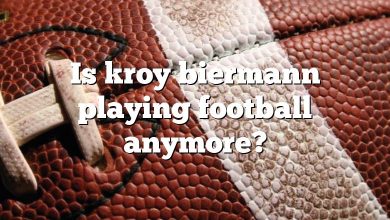 Is kroy biermann playing football anymore?