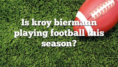 Is kroy biermann playing football this season?