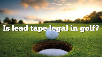 Is lead tape legal in golf?