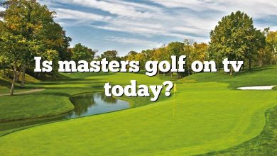 Is masters golf on tv today?