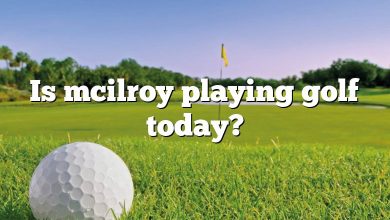 Is mcilroy playing golf today?